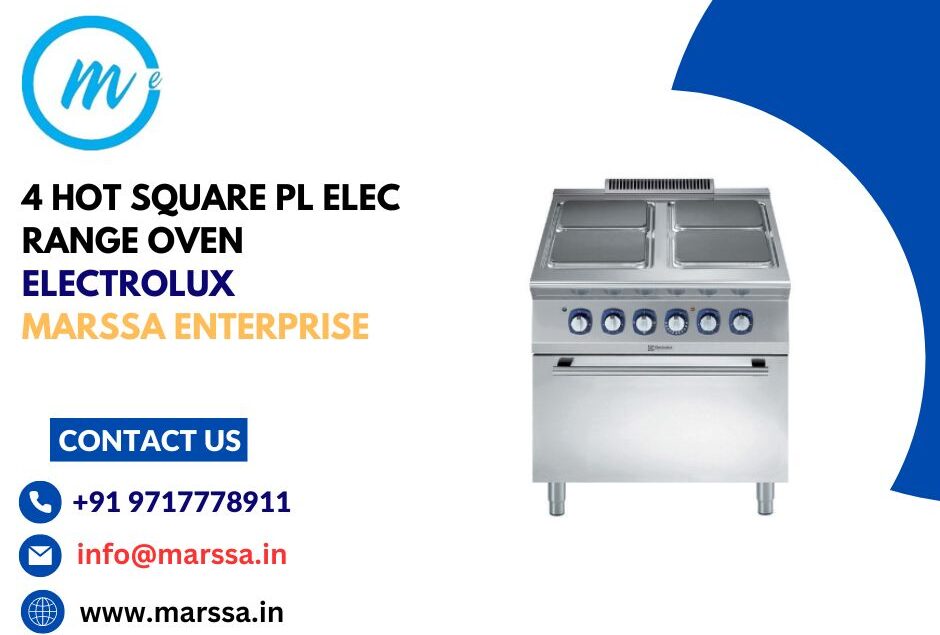 4-HOT SQUARE PL. ELEC. RANGE+OVEN 800 MM Electrolux Marssa Enterprise Goa Panjim Varca