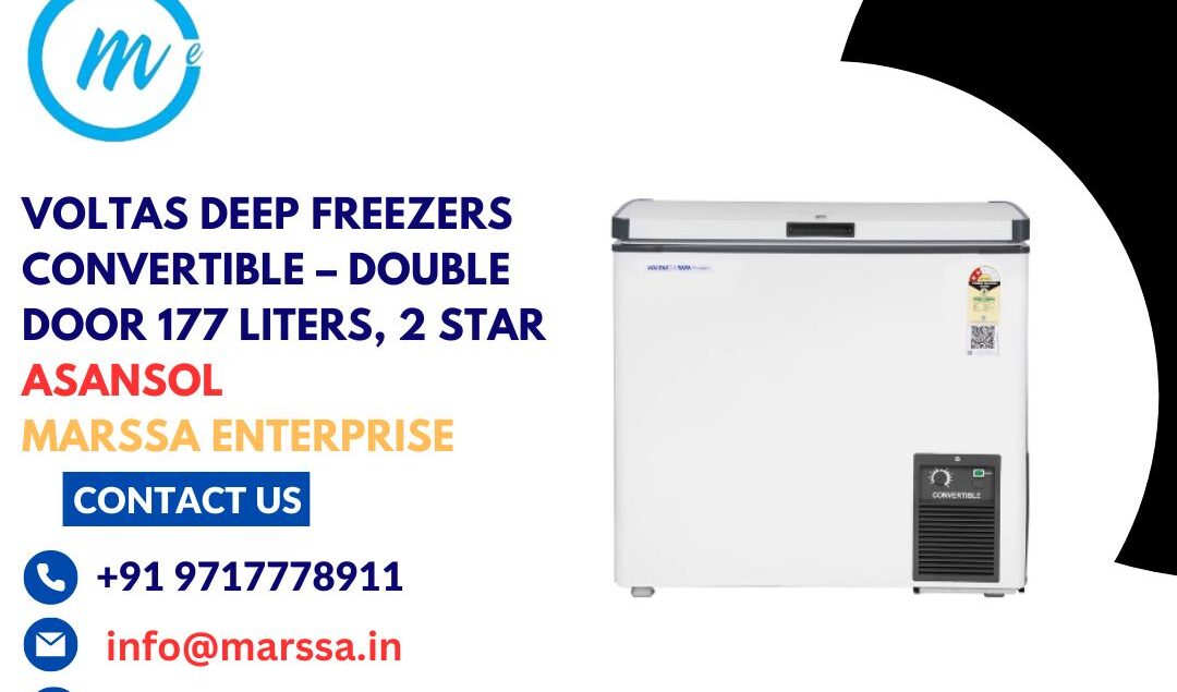 Voltas Deep Freezers Convertible – Double Door 177 Liters, 2 Star Asansol Marssa Enterprise