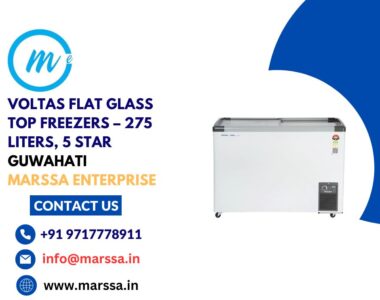 Voltas Flat Glass Top Freezers – 275 Liters, 5 Star Guwahati Marssa Enterprise