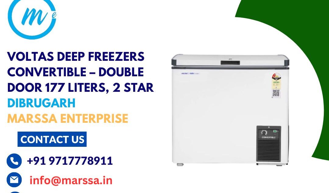 Voltas Deep Freezers Convertible – Double Door 177 Liters, 2 Star Dibrugarh Marssa Enterprise