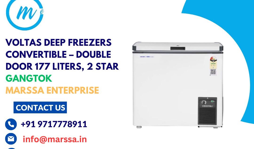 Voltas Deep Freezers Convertible – Double Door 177 Liters, 2 Star Gangtok Marssa Enterprise