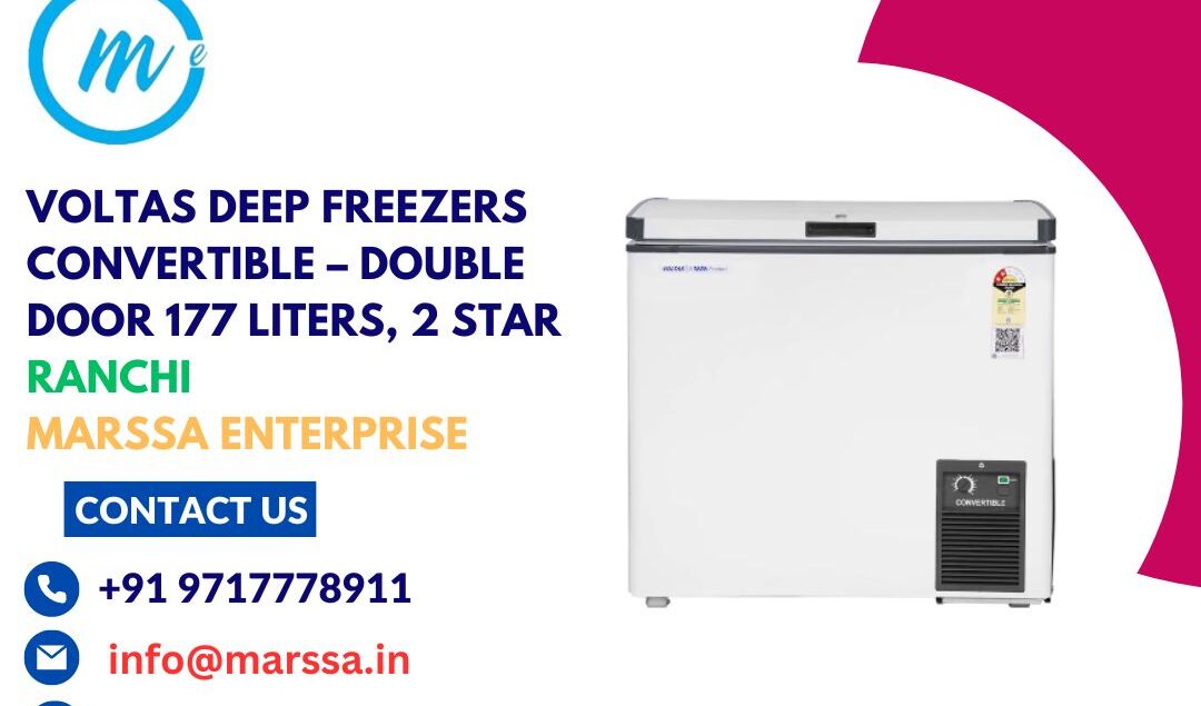 Voltas Deep Freezers Convertible – Double Door 177 Liters, 2 Star Ranchi Marssa Enterprise