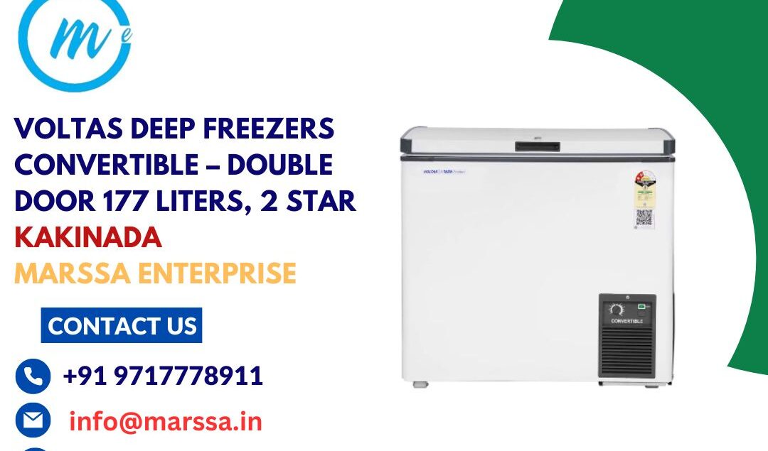 Voltas Deep Freezers Convertible – Double Door 177 Liters, 2 Star Kakinada Marssa Enterprise