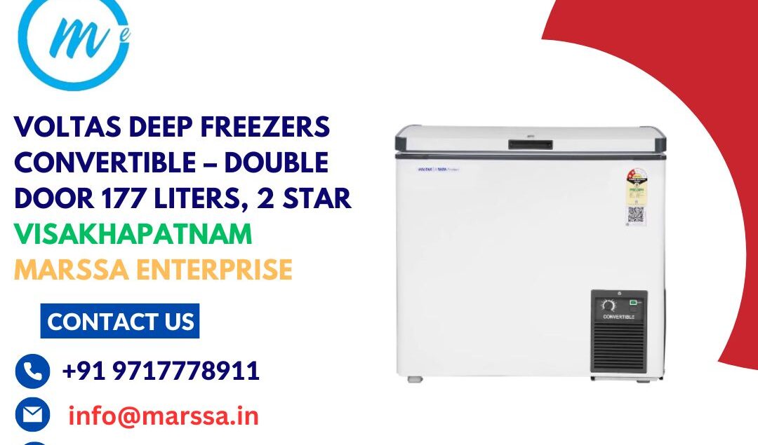 Voltas Deep Freezers Convertible – Double Door 177 Liters, 2 Star Visakhapatnam Marssa Enterprise