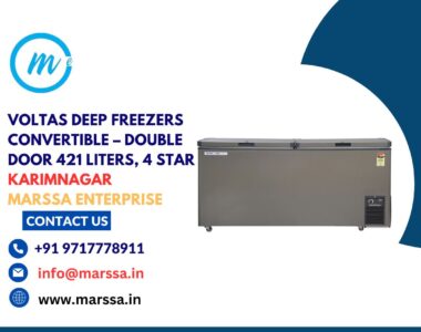 Voltas Deep Freezers Convertible – Double Door 421 Liters, 4 Star Karimnagar Marssa Enterprise