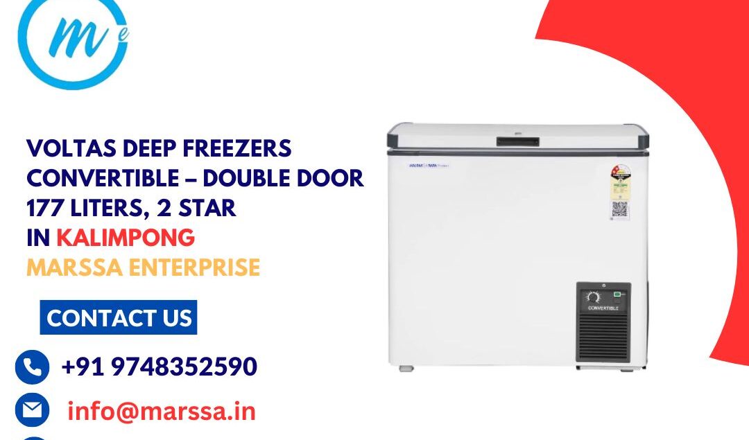 Voltas Deep Freezers Convertible – Double Door 177 Liters, 2 Star in Kalimpong Marssa Enterprise