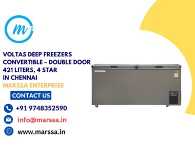 Voltas Deep Freezers Convertible – Double Door 421 Liters, 4 Star in Chennai Marssa Enterprise