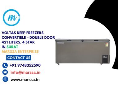 Voltas Deep Freezers Convertible – Double Door 421 Liters, 4 Star in Surat Marssa Enterprise