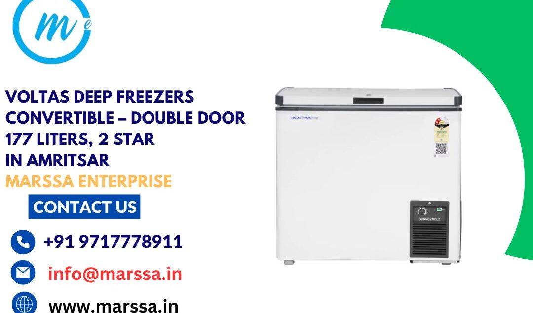 Voltas Deep Freezers Convertible – Double Door 177 Liters, 2 Star in Amritsar Marssa Enterprise