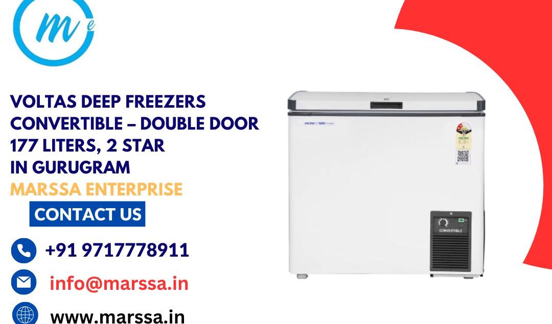 Voltas Deep Freezers Convertible – Double Door 177 Liters, 2 Star in Gurugram Marssa Enterprise