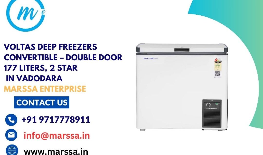 Voltas Deep Freezers Convertible – Double Door 177 Liters, 2 Star in Vadodara Marssa Enterprise