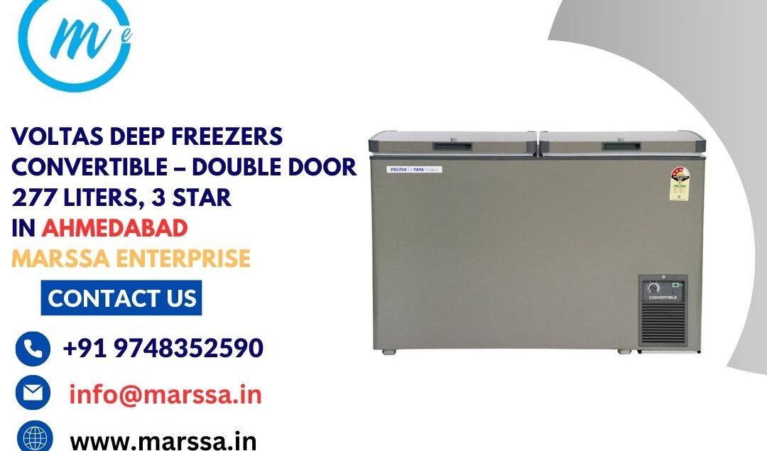 Voltas Deep Freezers Convertible – Double Door 277 Liters, 3 Star in Ahmedabad Marssa Enterprise