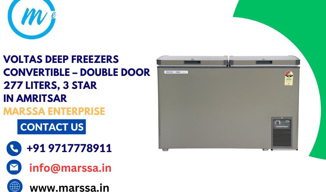 Voltas Deep Freezers Convertible – Double Door 277 Liters, 3 Star in Amritsar Marssa Enterprise