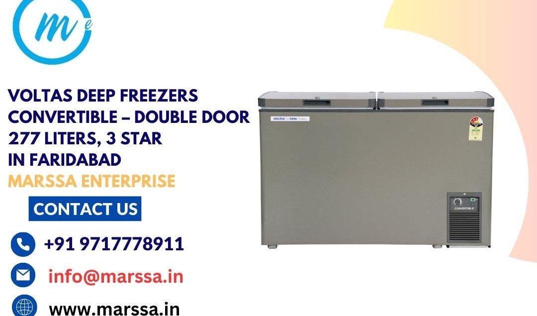 Voltas Deep Freezers Convertible – Double Door 277 Liters, 3 Star in Faridabad Marssa Enterprise