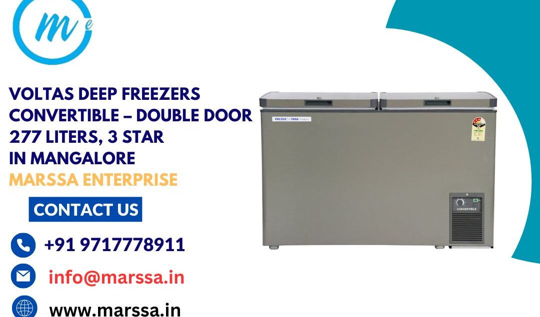 Voltas Deep Freezers Convertible – Double Door 277 Liters, 3 Star in Mangalore Marssa Enterprise