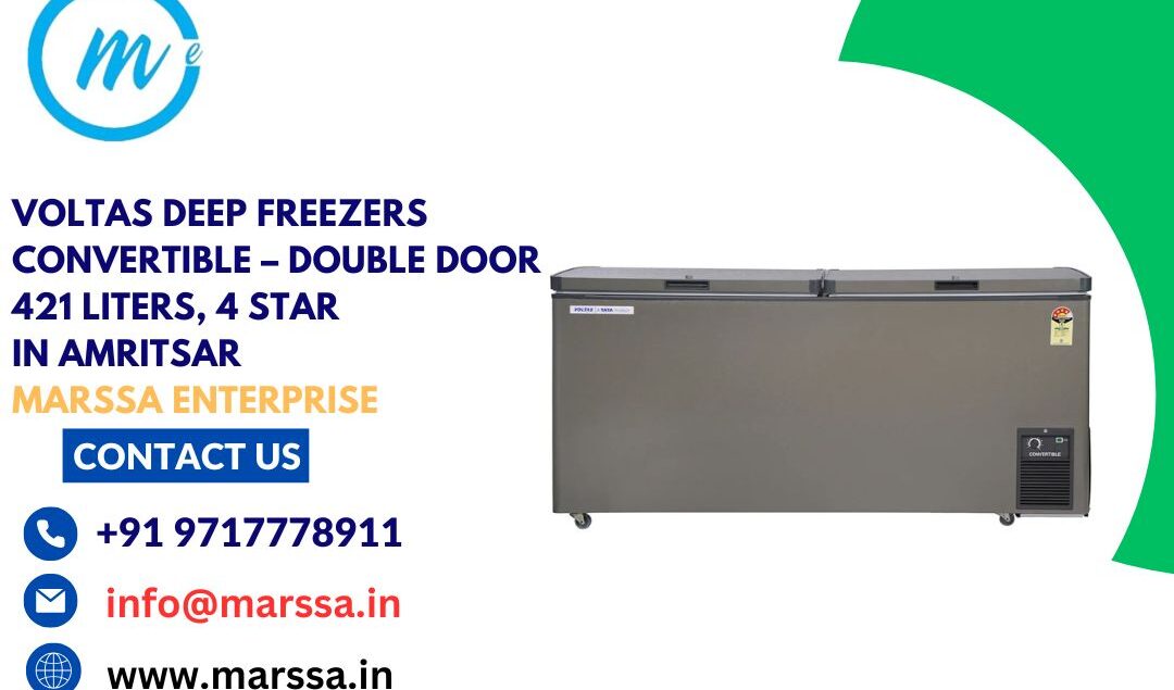 Voltas Deep Freezers Convertible – Double Door 421 Liters, 4 Star in Amritsar Marssa Enterprise