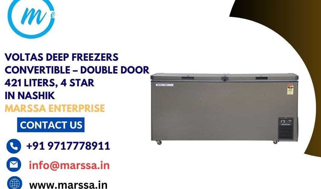 Voltas Deep Freezers Convertible – Double Door 421 Liters, 4 Star in Nashik Marssa Enterprise