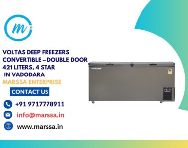 Voltas Deep Freezers Convertible – Double Door 421 Liters, 4 Star in Vadodara Marssa Enterprise