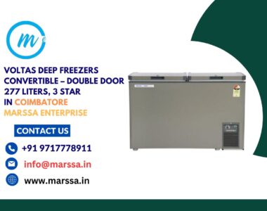 Voltas Deep Freezers Convertible – Double Door 277 Liters, 3 Star in Coimbatore Marssa Enterprise